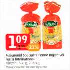 Allahindlus - Makaronid Specialita Penne Rigate või Fusilli International