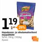 Allahindlus - HAPUKOORE- JA SIBULAMAITSELISED MAAPÄHKLID