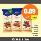 Kalevi šokolaas, 100 g / 4 sorti