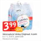 Allahindlus - Mineraalvesi Värska Originaal, 6-pakk