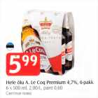 Hele õlu A.Le Coq Premium