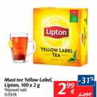 Must tee Yellow Label, Lipton