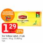 Tee Yellow Label, 25 pk