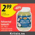 Rafineeritud kookosõli KTC, 500 g