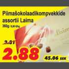 Piimašokolaadikompvekkide assortii Laima