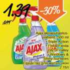 Allahindlus - Ajax aknapuhastusvahend,
500 ml