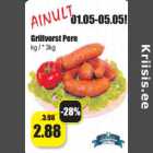 Allahindlus - Grillvorst Pere
kg / * 3kg