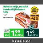 Allahindlus - Rolada vanilje, maasika,
šokolaadi jäätisetort
500g