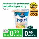 Alma muraka-juustukoogimaitseline
jogurt 380 g