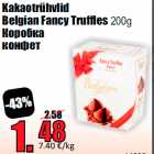 Kakaotrühvlid
Belgian Fancy Truffles 200g
