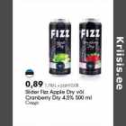 Allahindlus - Siider Fizz Apple Dry või
Cranberry Dry 4,5% 500 ml