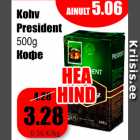 Kohv President 500 g