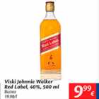 Allahindlus - Viski Johnnie Walker red Label