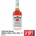 Alkohol - Viski Jim Beam White Label, 4YO, 40%, 1 l