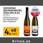 SAKSAMAA
BRONNENBURG
RIESLING 8,5%
0,75 L