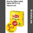 Allahindlus - Must tee Yellow Label, Lipton, 