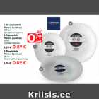 1. Desserttaldrik
Feston, Luminarc
18,5 cm - 0,79; 2. Supitaldrik
Feston, Luminarc
23 cm - 0,89; 3. Praetaldrik
Feston, Luminarc
25 cm - 0,89