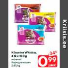 Kiisueine Whiskas,
4 tk x 100 g

