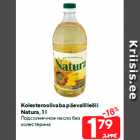 Kolesteroolivaba päevalilleõli
Natura, 1 l
