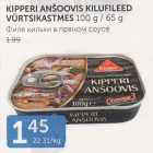 Allahindlus - KIPPERI ANSOOVIS KILUFILEED VÜRTSIKASTMES 100 G / 65 G