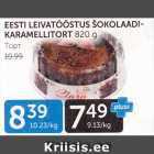 Allahindlus - EESTI LEIVATÖÖSTUS ŠOKOLAADIKARAMELLITORT 820 G