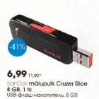 Allahindlus - SonDisk mäluрulk Cruzer Slice 8GB, 1tk