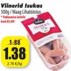 Allahindlus - Viinerid Isukas
500g / Maag Lihatööstus