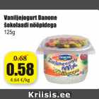 Vaniljejogurt Danone sokolaadi nööpidega 125 g