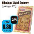 Allahindlus - Küpsised Listek Debowy
(suhkruga) 160g
