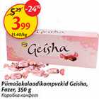 Allahindlus - Piimašokolaadikompvekid Geisha, Fazer, 350 g