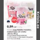 Allahindlus - Fitness jogurtijäätis maasika,metsamarja või virsiku 180ml/90g