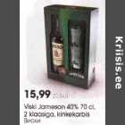 Allahindlus - Viski Jameson 40% 70 cl,2 klaasiga, kinkekarbis