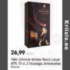 Alkohol - Viski Johnnie Walker Black Label 40% 70 cl, 2 klaasiga, kinkekarbis 