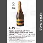 Allahindlus - Itaalia kaitstud päritolunimetusega vahuvеin Toso
Prosecco Extra Dry 11% 75 cl