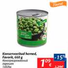 Allahindlus - Konserveeritud herned, Favorit, 660 g