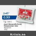 Allahindlus - Juust Mozzarella kirsid, Piimameister Otto, 125 g