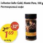 Allahindlus - Lahustuv kohv Gold, Monte Pero, 100 g