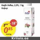 Allahindlus - Keefir Hellus, 2,5%, 1 kg