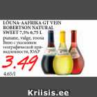 LÕUNA-AAFRIKA GT VEIN
ROBERTSON NATURAL
SWEET