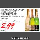 Allahindlus - HISPAANIA VAHUVEIN
DON LUCIANO
CHARMAT 0,75 L