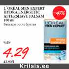 Allahindlus - L´OREAL MEN EXPERT
HYDRA ENERGETIC
AFTERSHAVE PALSAM
100 ml