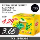 Allahindlus - LIPTON MUST PAKITEE
KOMPLEKT