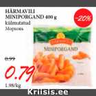 Allahindlus - HÄRMAVILI
MINIPORGAND 400 g