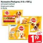 Koeraeine Pedigree, 4 tk x 100 g
