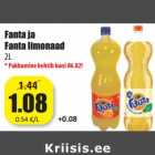 Allahindlus - Fanta ja
Fanta limonaad
2L