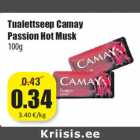 Allahindlus - Tualettseep Camay
Passion Hot Musk
100g