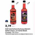 Allahindlus - Eesti aromatiseeritud puuviljavein Karksi Cherry või Karksi Blask Currant, 11% 75 cl