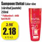 Allahindlus - Šampoon Elvital Color-vive
(värvitud juustele)
250ml