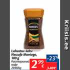 Allahindlus - Lahustuv kohv Nescafe Montego, 100 g