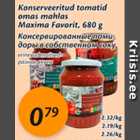 Konserveeritud tomatid omas mahlas Maxima Favorit, 680 g